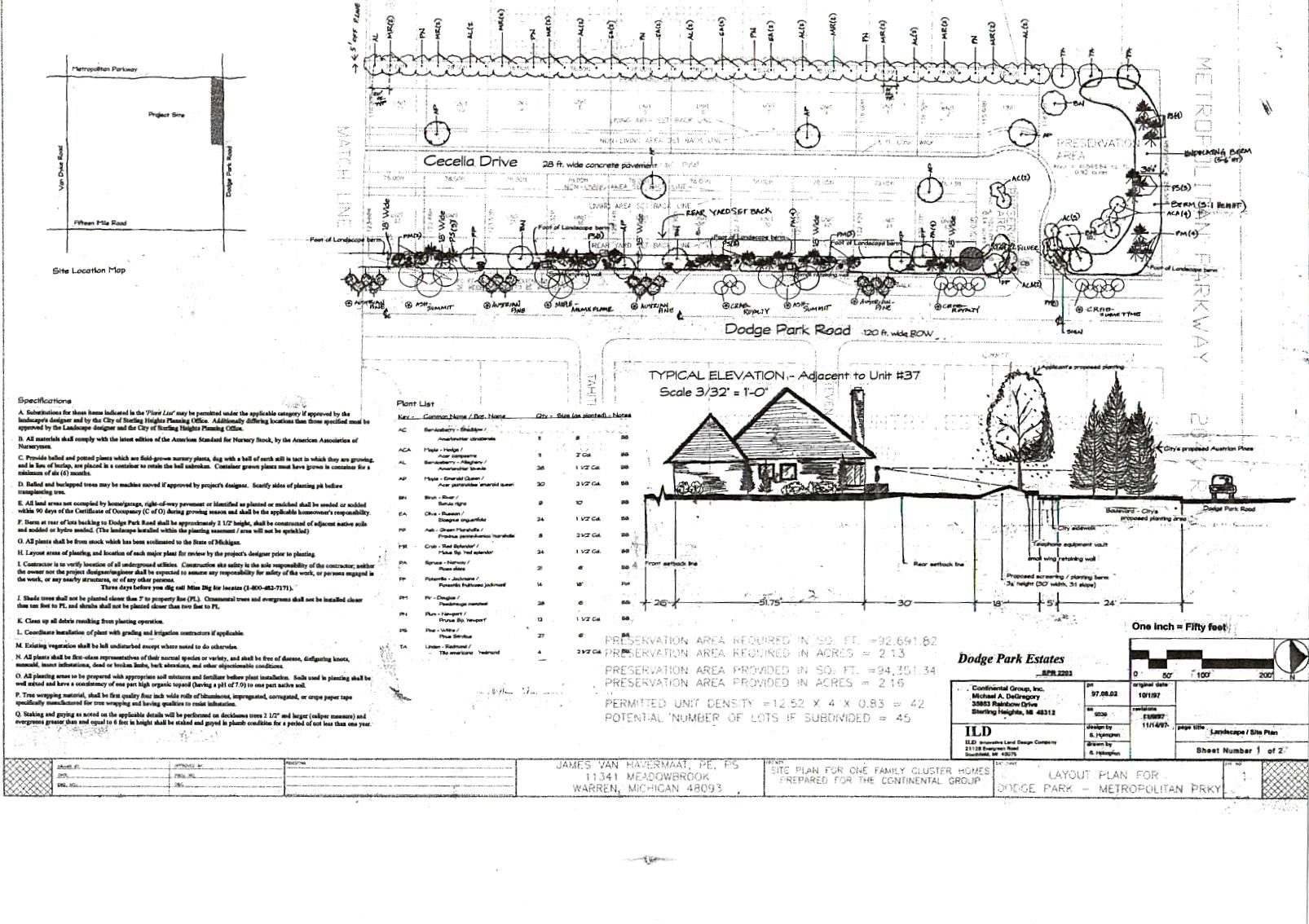 'Dodge Park' residental subdivision - Sterling Heights, Michigan